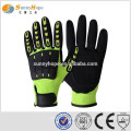 SUNNY HOPE guantes amarillos de impacto con guantes de tarea TPR